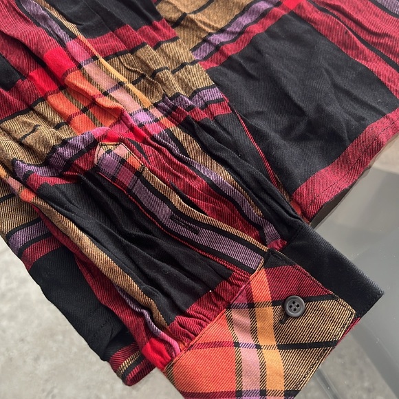 Anthropologie’s Sanctuary The Cabin Plaid Button-Down Shirt, Size M New w/Tag - Picture 8 of 10